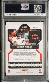 Justin Fields 2021 Panini Prizm Red Ice Rookie RC PSA 9 Mint