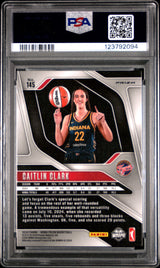 Caitlin Clark 2024 Panini Prizm WNBA Blue Velocity Rookie RC PSA 10 Fever