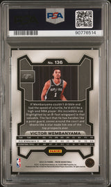Victor Wembanyama 2023 Panini Prizm Rookie RC PSA 10 Gem Mint Spurs