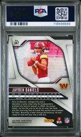 Jayden Daniels 2024 Panini Prizm Rookie RC PSA 10 Commanders