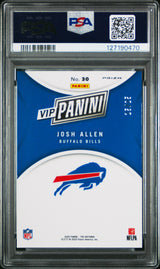 Josh Allen 2025 Panini National Sports Collectors Convention VIP Gold PSA 10