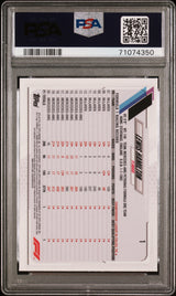 Lewis Hamilton 2021 Topps Chrome Formula 1 Sapphire Edition PSA 9 Mint F1