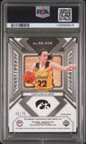 Caitlin Clark 2024 Panini Prizm Draft Picks Auto PSA 8 Blue Ice /75 Rookie RC