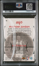 Michael Jordan 1998 Upper Deck MJX Timepieces Red /2300 PSA 8 Bulls HOF