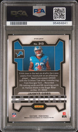 Jahmyr Gibbs 2023 Panini Prizm Sliver Variation Rookie RC PSA 10 Lions