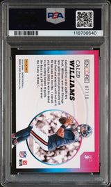 Caleb Williams 2024 Panini Encore Rookie RC Aurora Gold /10 PSA 7 Bears