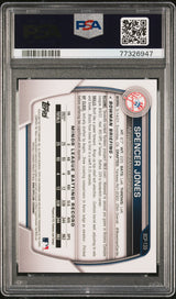 Spencer Jones 2023 Bowman Mega Box Chrome PSA 10 Yankees