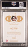 Deion Sanders 2017 Panini Flawless Collegiate PSA 9 Sapphire /10 FSU