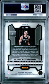 Victor Wembanyama 2023 Panini Prizm Red White Blue RWB Rookie RC PSA 9 Mint