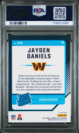 Jayden Daniels 2024 Panini Donruss Optic Purple Shock Rookie RC PSA 9 Mint