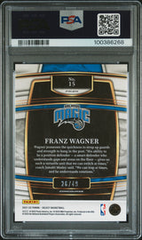 Franz Wagner 2021 Panini Select PSA 10 Red Disco /49 Prizm Rookie RC Magic
