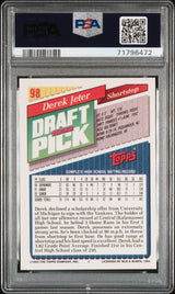 Derek Jeter 1993 Topps Rookie RC PSA 9 Mint Yankees