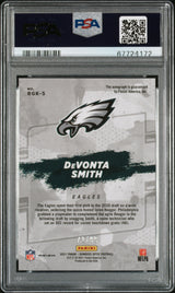 Devonta Smith 2021 Donruss Optic Rookie Gridiron Kings Auto /99 PSA 10 Eagles