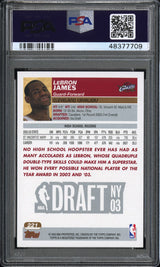 LeBron James 2003 Topps #221 Rookie RC PSA 10 Gem Mint