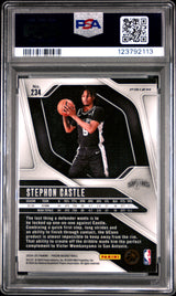 Stephon Castle 2024 Panini Prizm Red White Blue Rookie RC PSA 8 Spurs