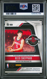 Reed Sheppard 2024 Panini Prizm Rookie Signatures Choice Red Auto PSA 10 Rockets