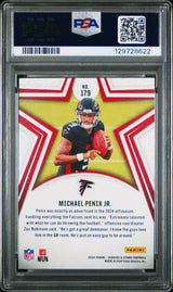 Michael Penix JR. 2024 Panini Rookies & Stars Purple Rookie RC /867 PSA 9