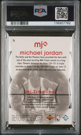 Michael Jordan 1998 Upper Deck MJX Timepieces Red /2300 PSA 10 Gem Mint Bulls