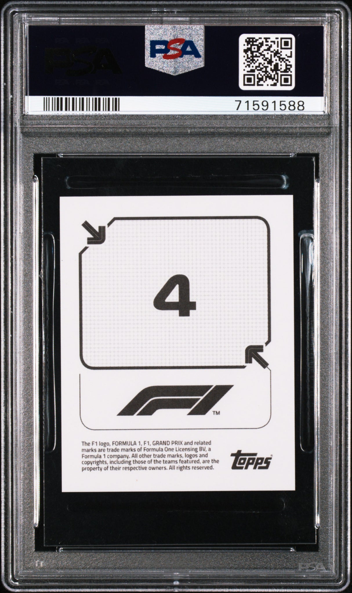 Lewis Hamilton 2020 Topps Formula 1 Stickers F1 PSA 10 Gem Mint