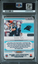 Bryce Young 2023 Panini Plates & Patches Metal Vector /35 Rookie RC PSA 10