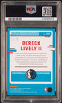 Dereck Lively II 2023 Panini Donruss Optic PSA 9 Fast Break Red /75 Rookie RC