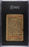 Weldon Hum Humble 1951 Bowman Football Rookie RC SGC 1