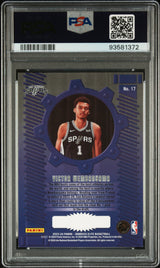 Victor Wembanyama 2023 Panini Donruss Elite Craftsmen Rookie RC PSA 8 Near Mint