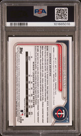 Walker Jenkins 2024 Bowman Chrome 1st Prospects Lunar Glow Refractor PSA 10