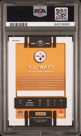 TJ Watt 2017 Panini Donruss Optic Pink Rookie RC PSA 10 Gem Mint Steelers