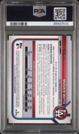 Mookie Betts 2022 Bowman Chrome Sapphire Aqua /99 PSA 10 Gem Mint Dodgers