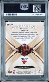 Michael Jordan 2008 Upper Deck Starquest Gold PSA 9 Mint Bulls