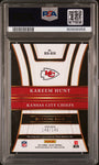 Kareem Hunt 2017 Panini Select Rookie Signatures Prizm PSA 9 RC Chiefs