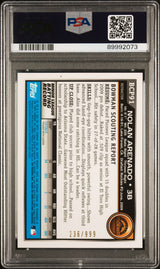 Nolan Arenado 2010 Bowman Chrome Prospects Purple Refractor /999 PSA 8 Near Mint