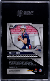 Drake Maye 2024 Panini Prizm Rookie RC SGC 10 Gem Mint