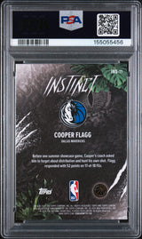 Cooper Flagg 2025-26 Topps Chrome Instinct Rookie RC Insert PSA 10 Gem Mint