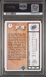 Ken Griffey Jr 1989 Upper Deck Rookie Star RC PSA 8 Mariners HOF