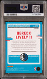 Dereck Lively II 2023 Panini Donruss Optic PSA 10 Holo Rookie RC Mavs