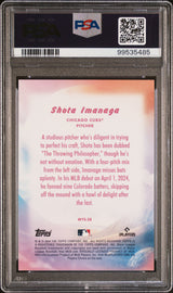 Shota Imanaga 2024 Topps Update Mystical Blue Rookie RC PSA 10 Gem Mint Cubs