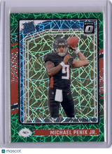 Michael Penix Jr. 2024 Panini Donruss Optic Green Velocity Rookie RC