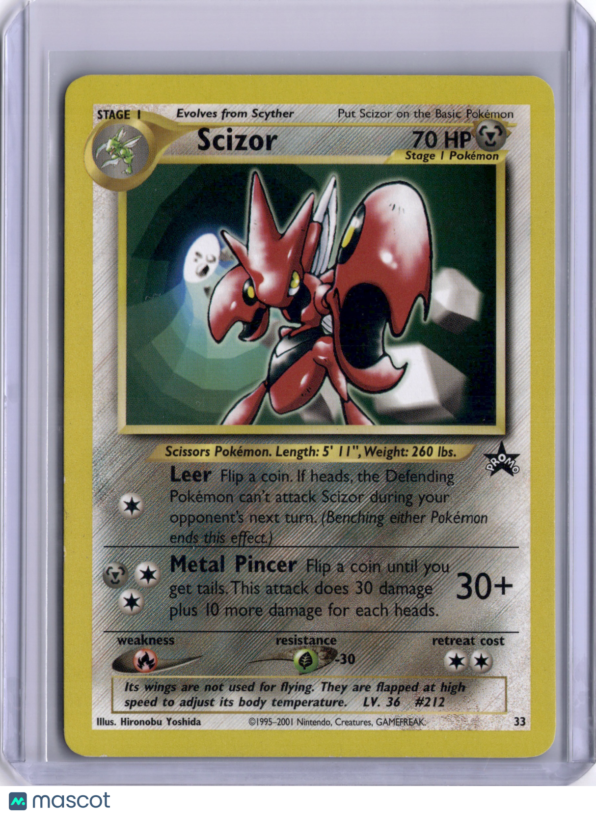 Scizor Black Star PROMO #33 Holo Promo TCG