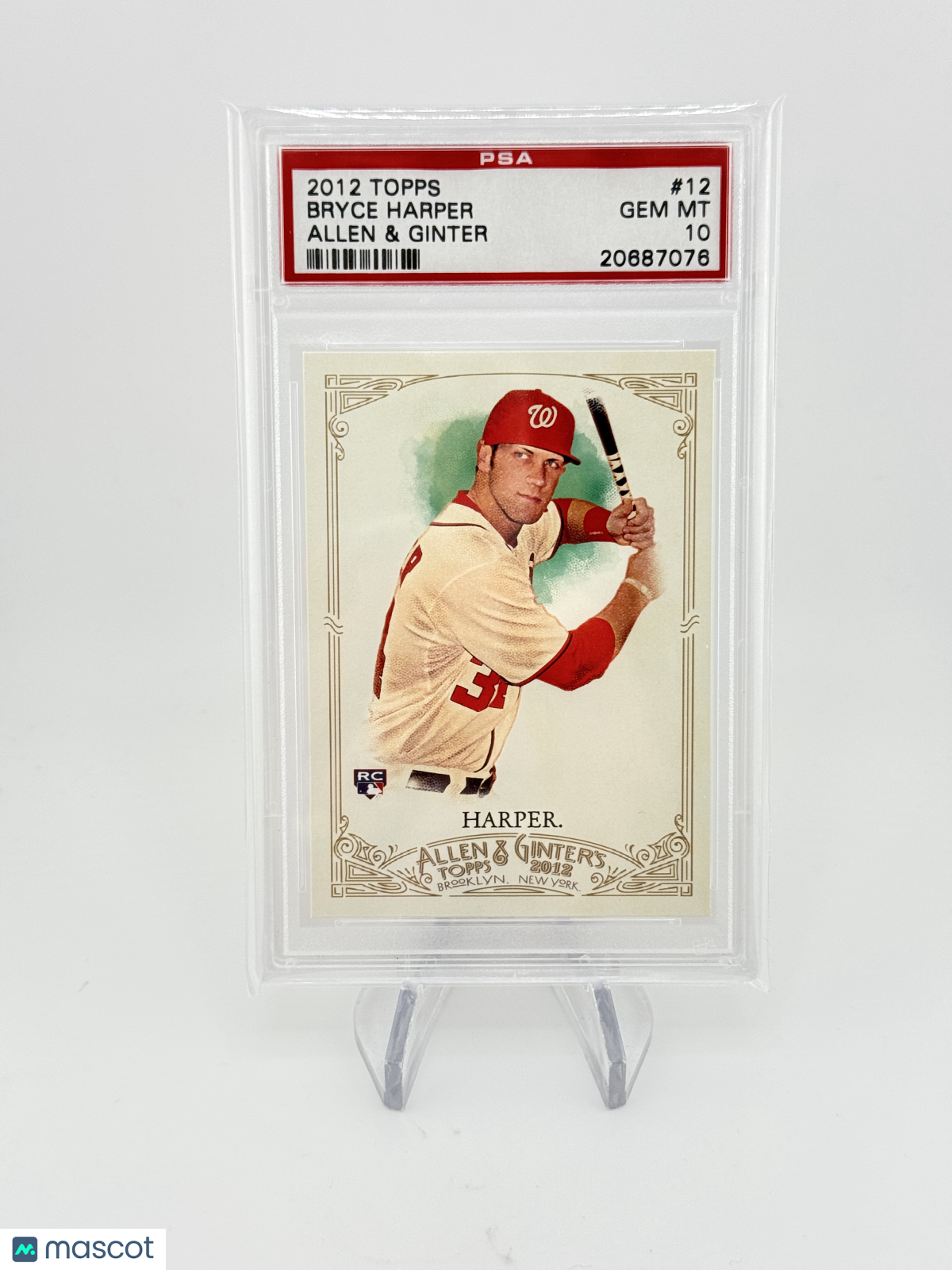 Bryce Harper 2012 Topps Allen & Ginter PSA 10 Gem Mint Rookie RC