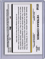 Paul Skenes 2024 Topps Update Duo An Immediate Hit /50 Yellow Crackle Foilboard