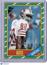 Jerry Rice 1986 Topps #161 Rookie RC 49ers HOF