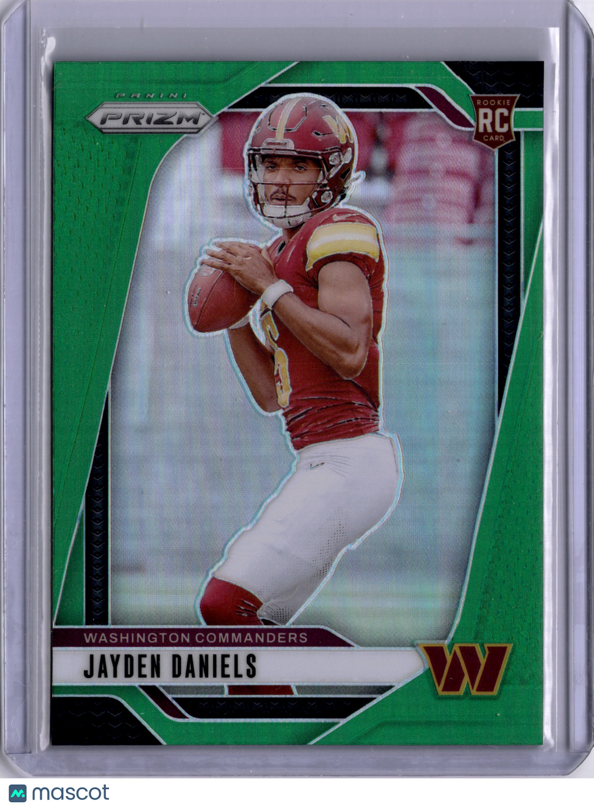 Jayden Daniels 2024 Panini Prizm Green Rookie RC Commanders