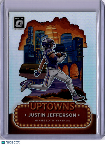 Justin Jefferson 2024 Panini Donruss Optic Uptowns SP Vikings