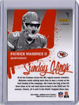 Patrick Mahomes II 2024 Panini Donruss Optic Prizm Sunday Kings SP Case Hit