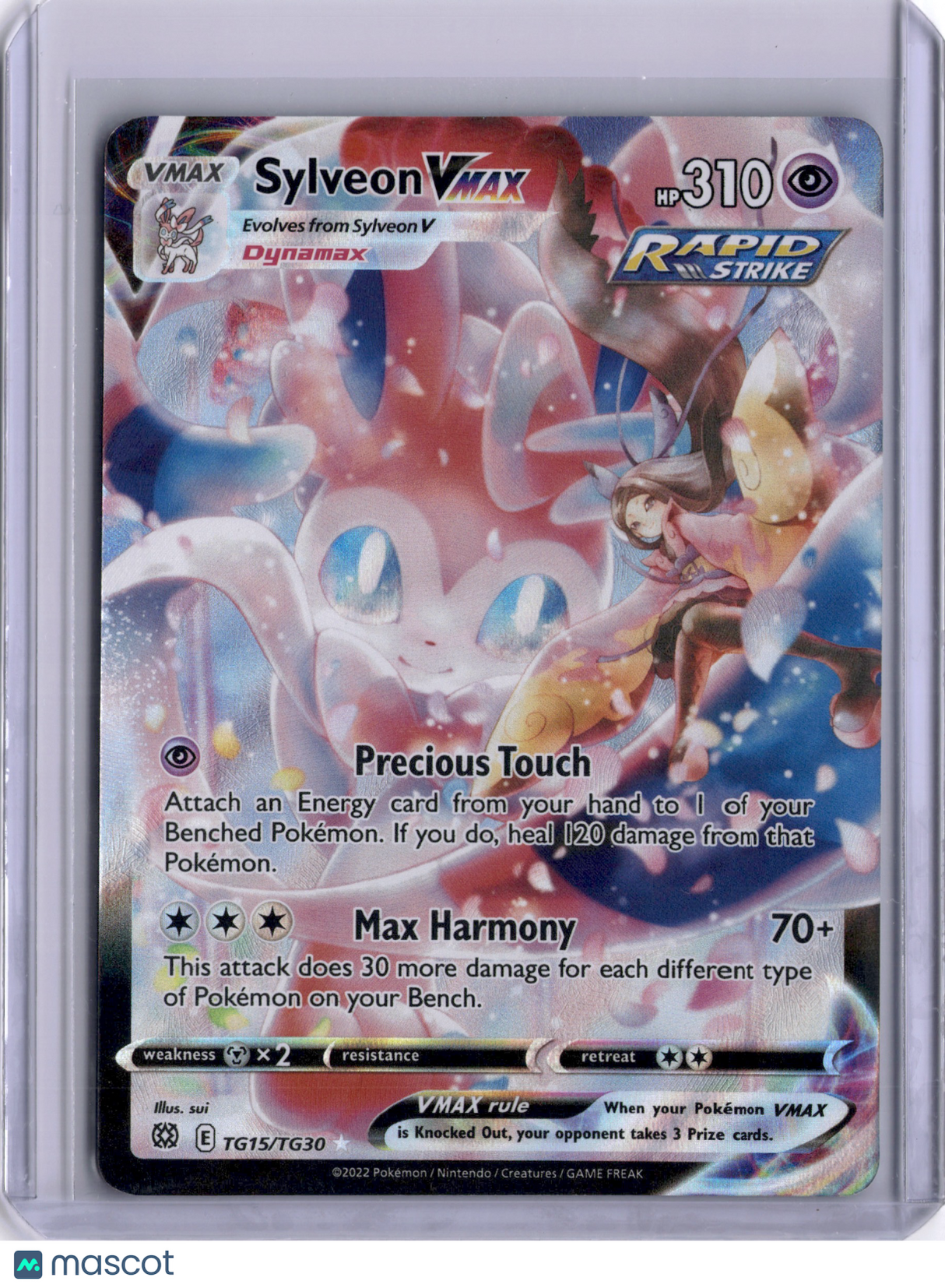 Sylveon VMAX Brilliant Stars TG15/TG30 Holo Trainer Gallery TCG