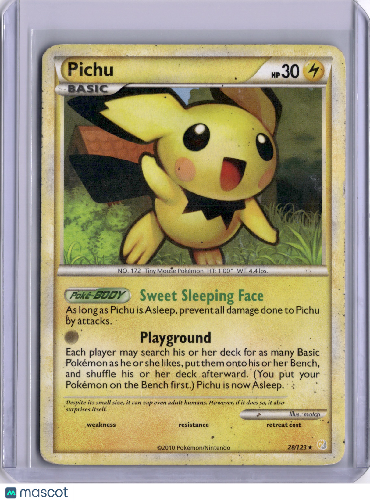 Pichu Heartgold & Soulsilver 28/123 Rare Promo TCG