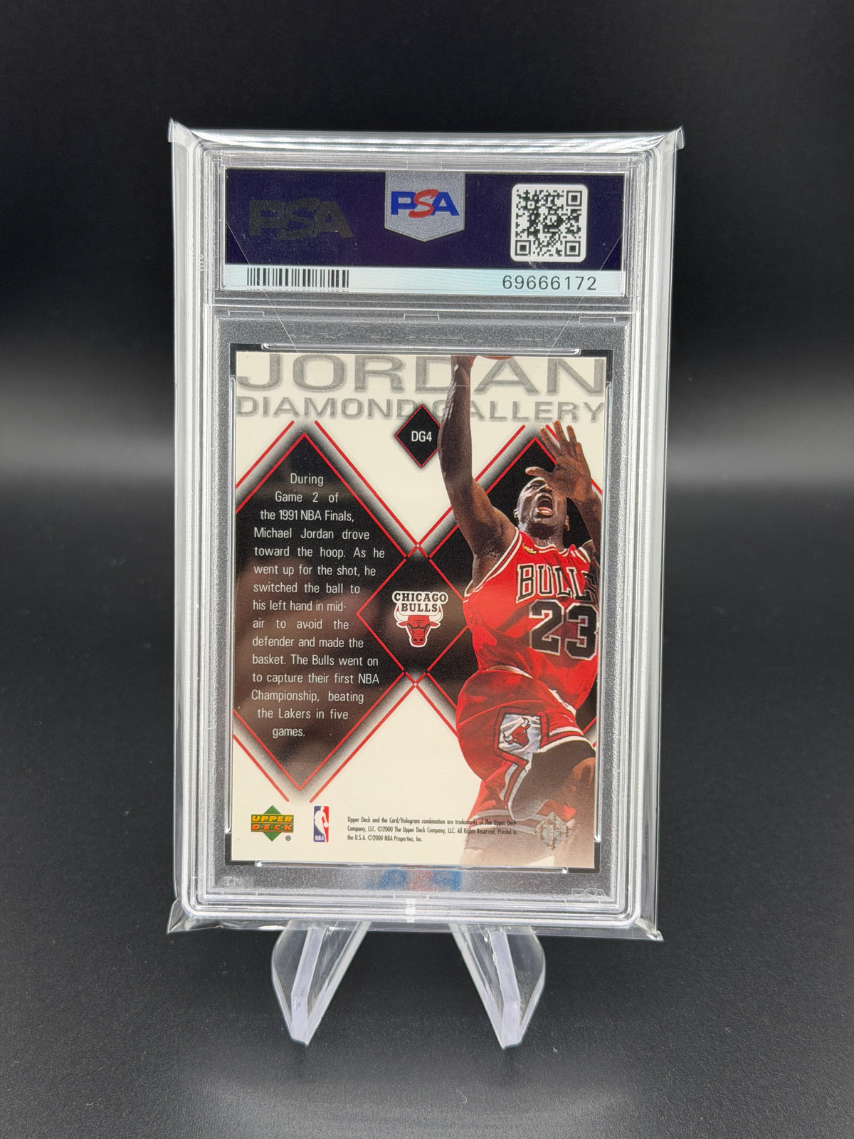 Michael Jordan 1999 Upper Deck Black Diamond Gallery PSA 10 Gem Mint Bulls