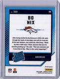 Bo Nix 2024 Panini Donruss Optic Red & Green Prizm Preview Rookie RC Broncos